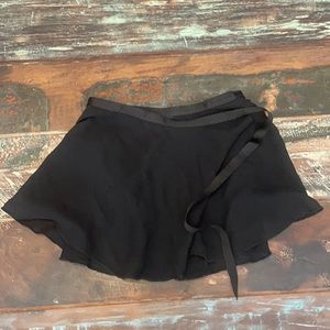 Black small adult wrap ballet skirt